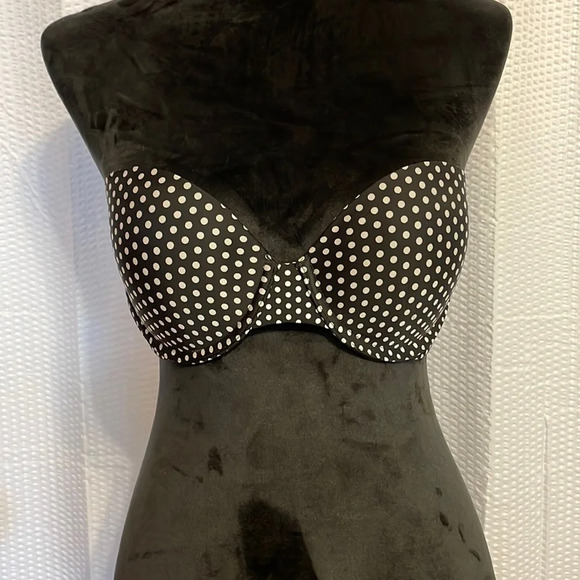 Victoria’s Secret multiway black and white polkadot bra size 36B - Picture 1 of 5